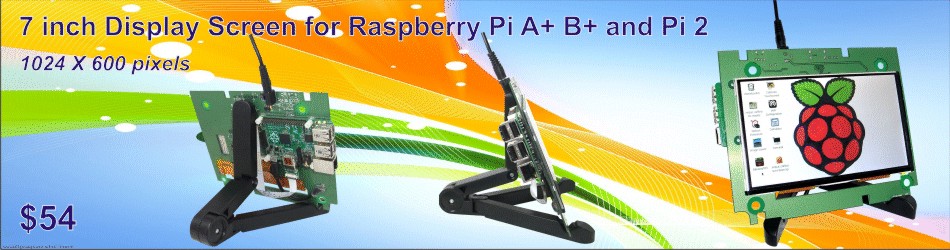 7 inch Display Screen for Raspberry Pi A+ B+ and Pi 2