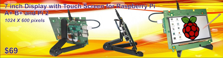 7 inch Display with Touch Screen for Raspberry Pi A+ B+ and Pi 2