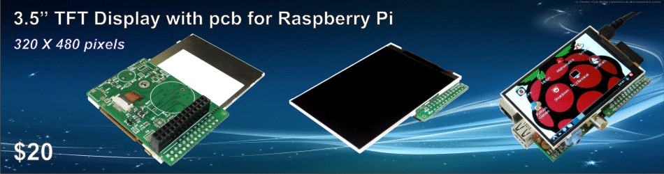 3.5 inch TFT Display with pcb for Raspberry Pi